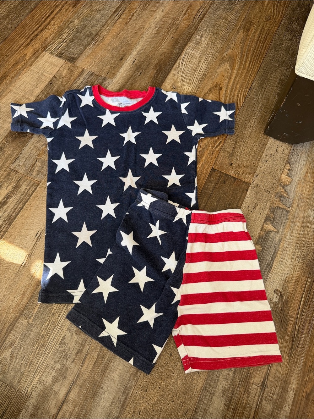 The children’s place American flag cotton pajamas stars&stripes size 6